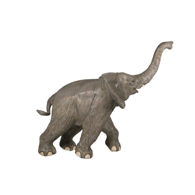 Design Toscano Good Luck, Trunk-Up Baby Elephant Statue | Time For