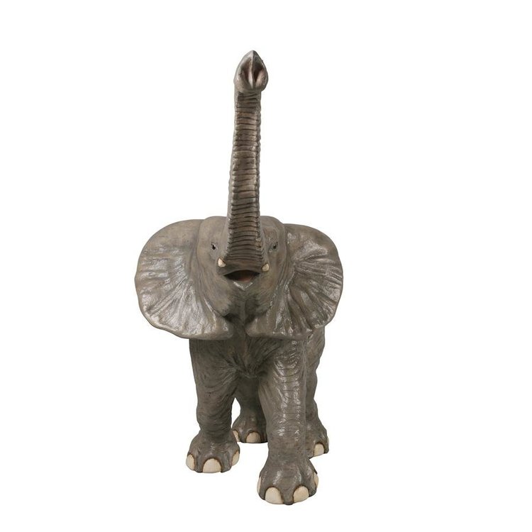 Design Toscano Good Luck, Trunk-Up Baby Elephant Statue | Time For