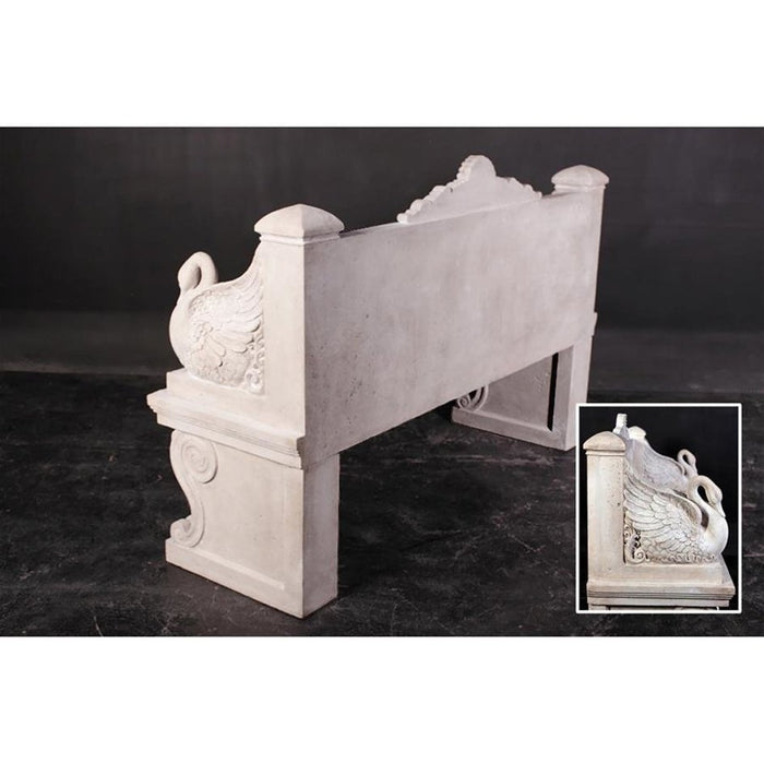 Design Toscano Giant Neoclassical Swan Garden Bench