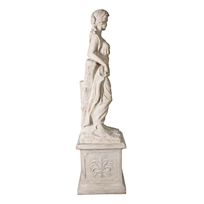 Design Toscano The Four Goddesses of the Seasons Statue: Summer Statue & Plinth
