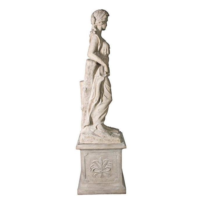 Design Toscano The Four Goddesses of the Seasons Statue: Summer Statue & Plinth