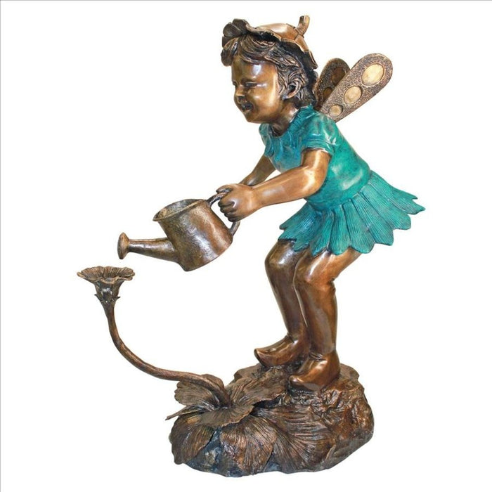 Design Toscano Francine the Fairy Gardener Cast Bronze Garden Statue