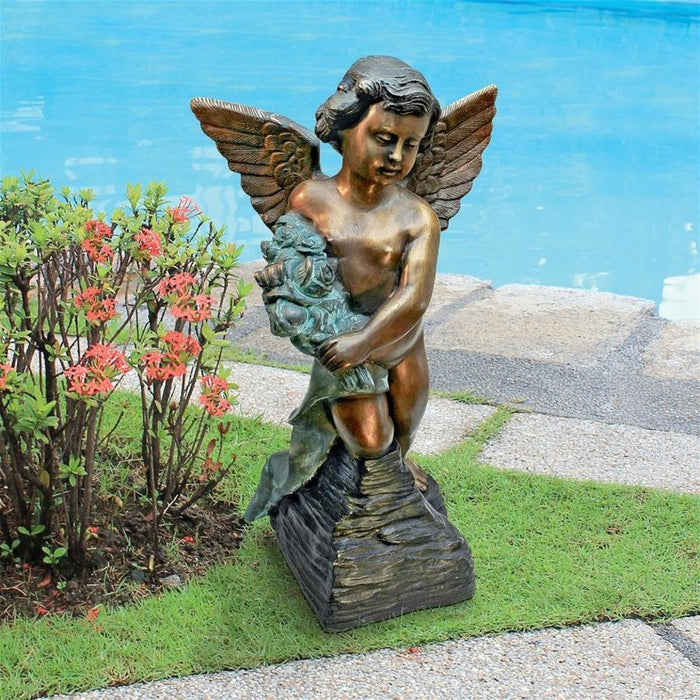 Design Toscano Memorial Angel Cast Bronze Garden Statue