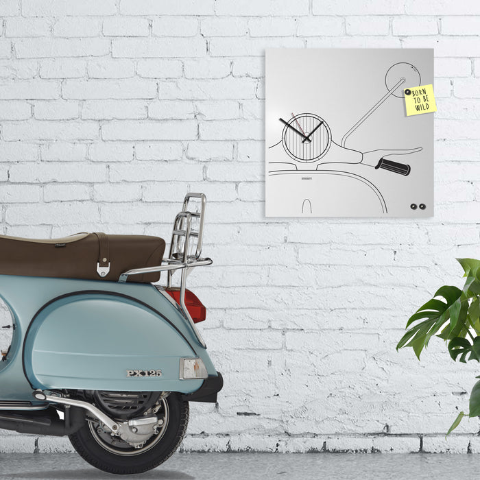 Design Object - Scooter Wall Clock - Made in Italy - Time for a Clock