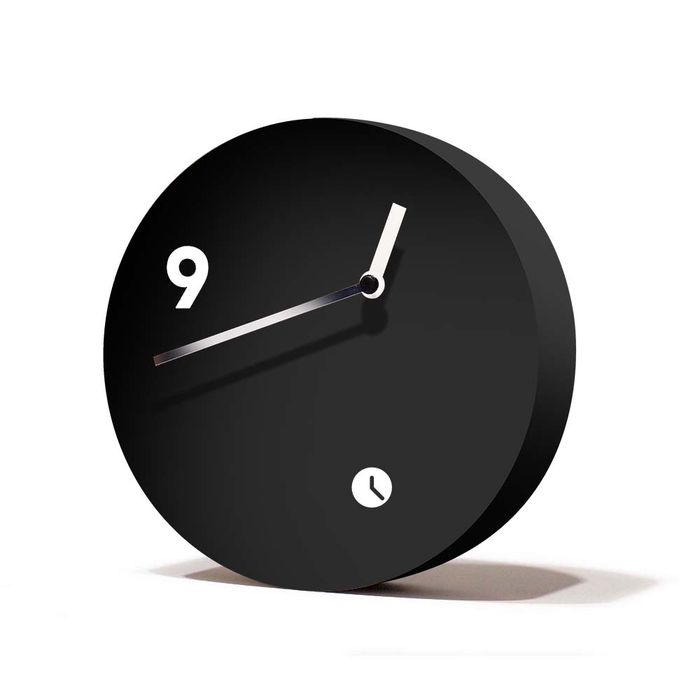 Tothora Slice - Contemporary Handmade Wood Beech Table Clock - Made in Spain - Time for a Clock