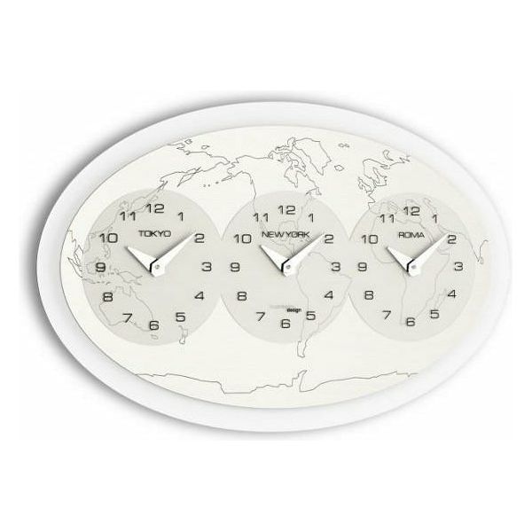 Incantesimo Design - Tre Ore Nel Mondo Wall Clock - Made in Italy - Time for a Clock