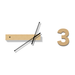 Tothora Track Three - Contemporary Wall Clock Handmade by Josep Vera - Made in Spain - Time for a Clock