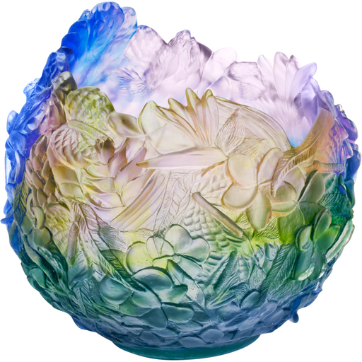 Daum - Bouquet Magnum Vase in Rainbow Colors 175 Ex - Time for a Clock