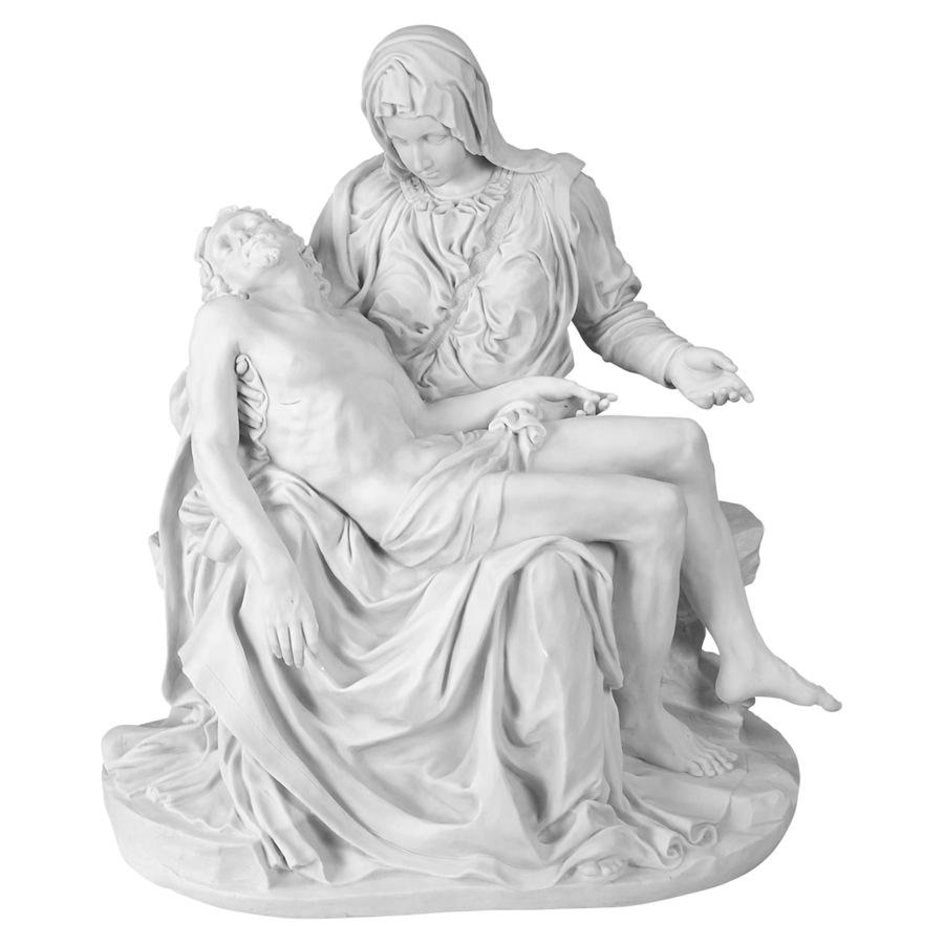 Design Toscano Pieta Bonded Marble Statue | Time For a Clock