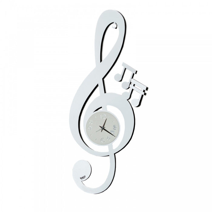 Arti e Mestieri Chiave Musicale Wall Clock - Made in Italy