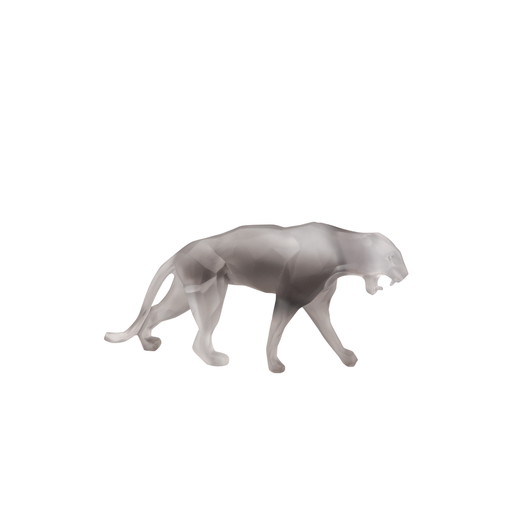 Daum - Crystal Small Wild Panther in Grey by Richard Orlinski 375 Ex - Time for a Clock