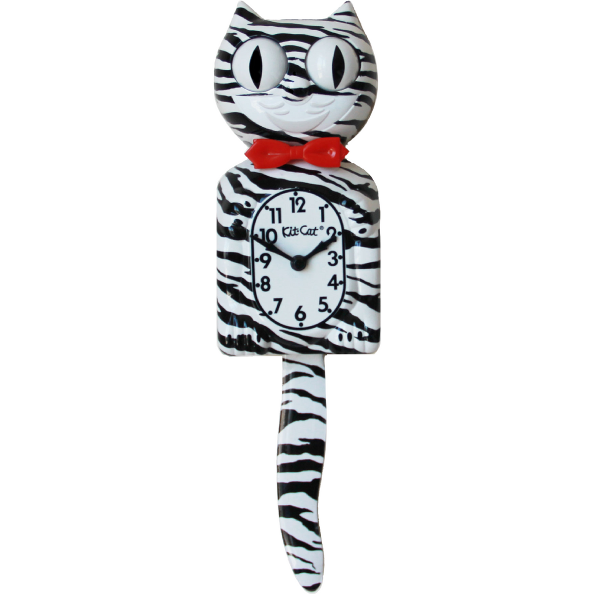 Zebra Clock Kit-Cat Klock Zebra Gentlemen - Made in U.S | Time For a Clock — Time ...