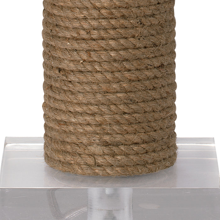 Jamie Young - Cylinder Rope Table Lamp - Time for a Clock