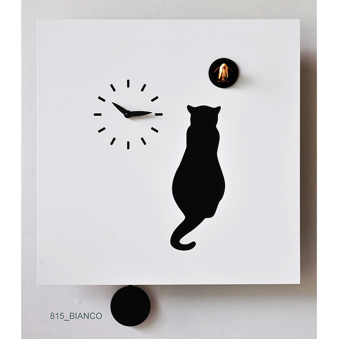 Cat Cuckoo Clock - Made in Italy - Time for a Clock