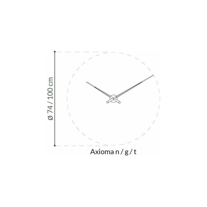 Nomon Axioma Gold N Wall Clock - Made in Spain - Time for a Clock