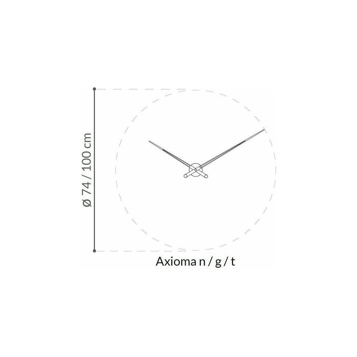 Nomon Axioma T Wall Clock - Made in Spain - Time for a Clock