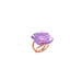 Daum - Rose Passion Crystal Ring in Ultraviolet - Time for a Clock