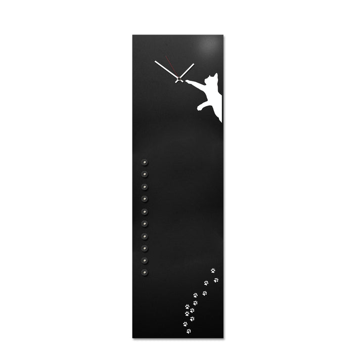 Design Object - Cat Wall Clock - Made in Italy - Time for a Clock
