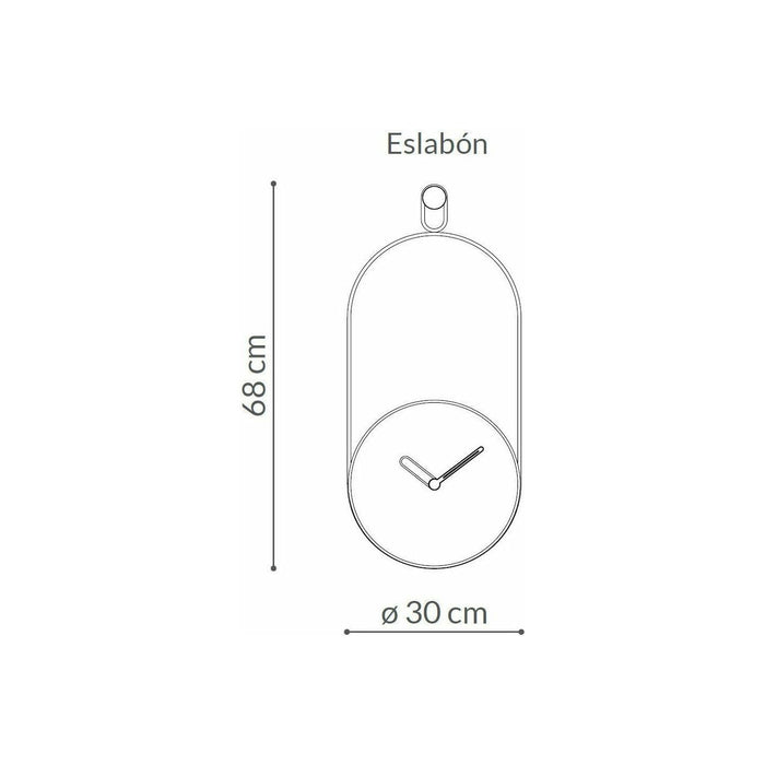 Nomon Eslabón Walnut Wall Clock - Made in Spain - Time for a Clock