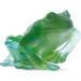 Daum - Crystal Turquoise Frog - Time for a Clock