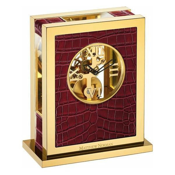 Matthew Norman Temptation Modern Table Clock from Swiss Master Clock Makers - 8 Day Manual Wind Clock - Time for a Clock