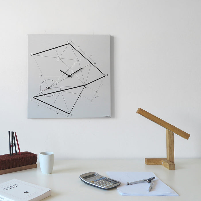 Design Object - Timeline Contemporary Geometric Wall Clock - Made in Italy - Time for a Clock