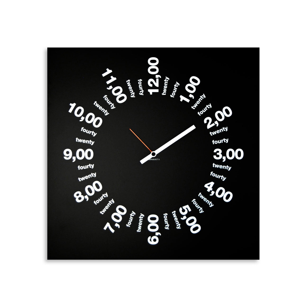 Design Object - Only Hours Black Wall Clock | Time For a Clock — Time ...