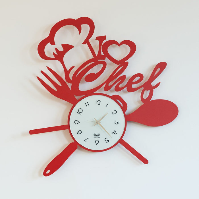 Arti e Mestieri I Love Chef Wall Clock - Made in Italy