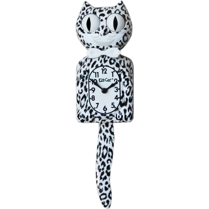Kit-Cat Klock Snow Leopard Gentlemen - Made in U.S